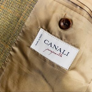 Canali Proposta Gold Pattern Mens Blazer, 46